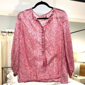 Emerson Fry blouse top XS block print